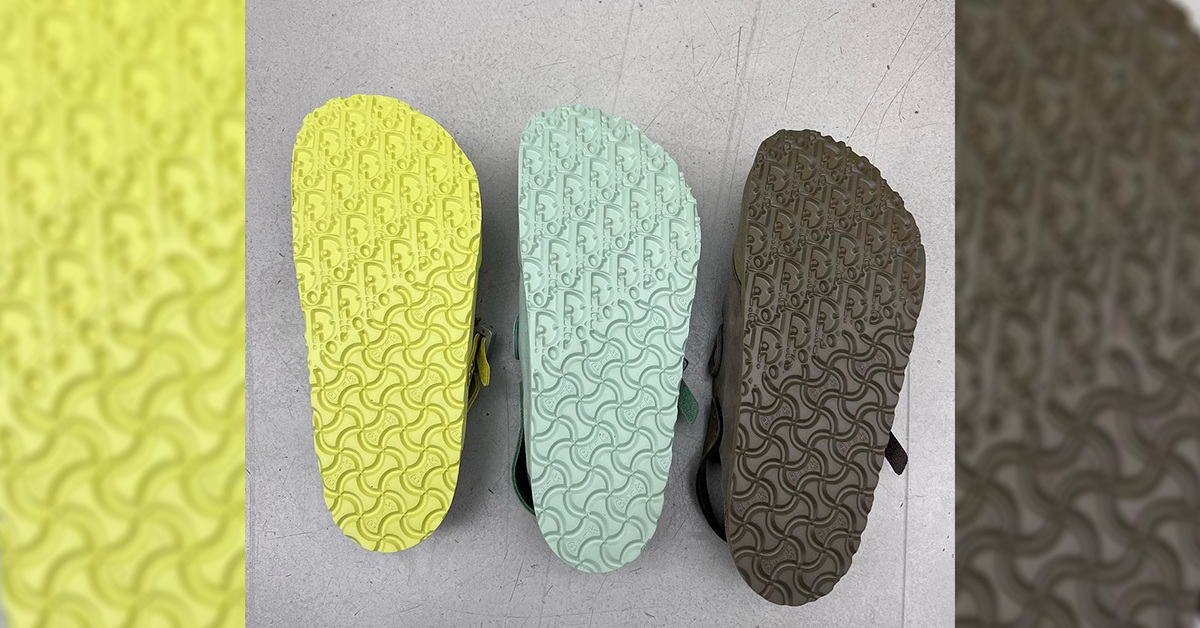 Thibo Denis von Dior bestatigt drei kollaborative Birkenstock Sandalen